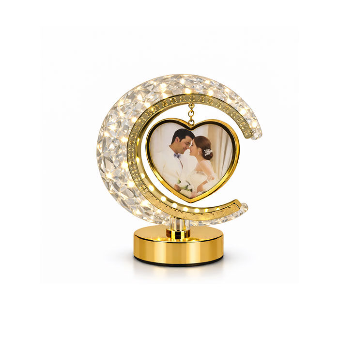 Kristal Ay Kalpli Işıklı Fotoğraf Çerçevesi - 7