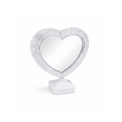 Kristal Işıklı Kalp Fotoğraf Çerçevesi Beyaz - 4