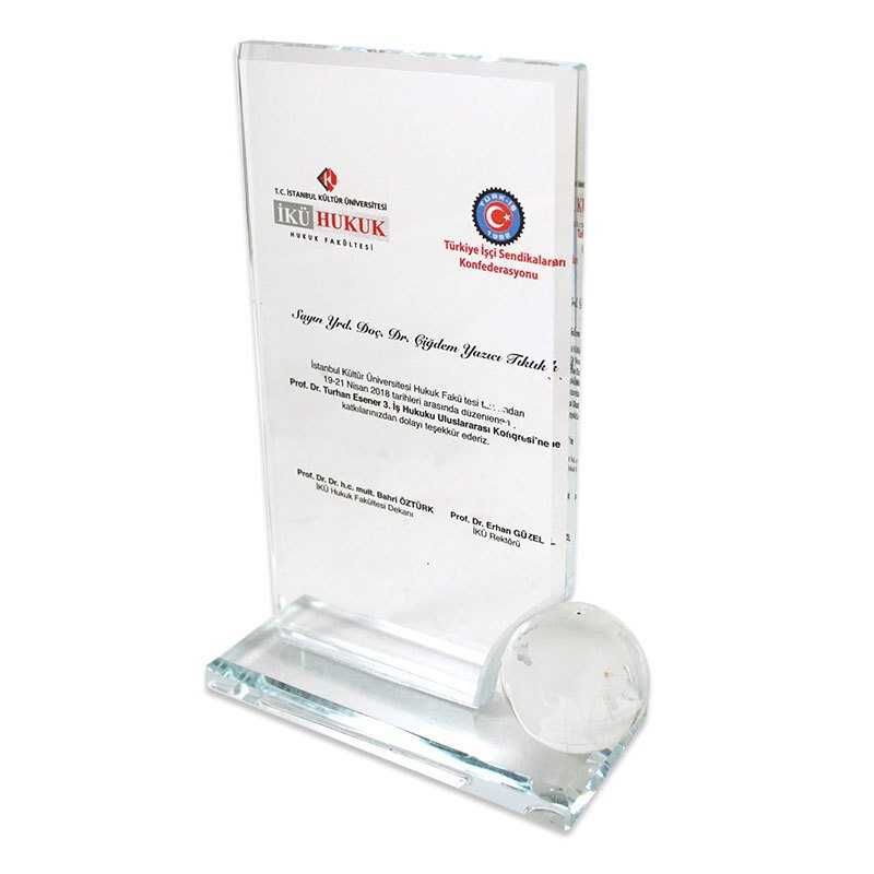 Kristal Plaket KC-1029 Küreli - 2