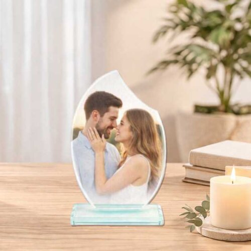 Kristal Plaket Kenarı Kesik Oval - (1)