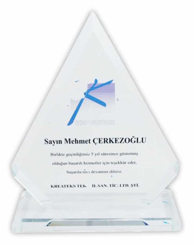 Kristal Plaket Prizma - 2