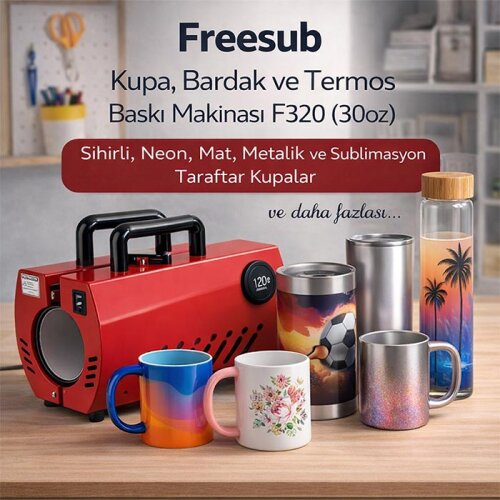 Kupa Bardak ve Termos Baskı Makinası F320 30oz - (1)