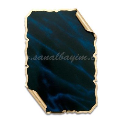 Lazer Kazıma Al. Dek. Ferman Plaket 10,5cm x15,5cm - 1