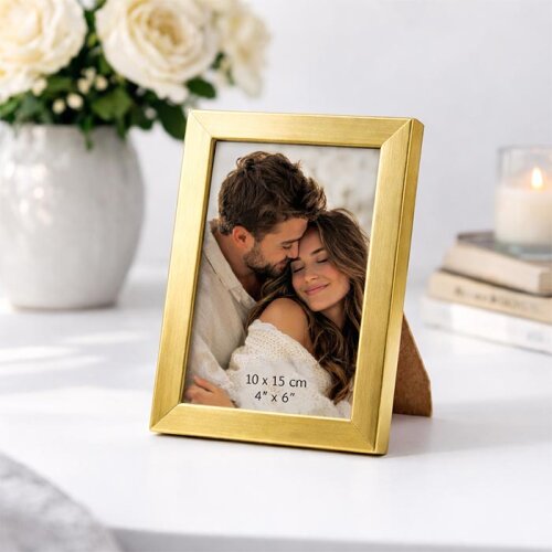 Dekoratif Ahşap Metalik Fotoğraf Çerçevesi - MDF - 4