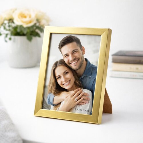 Dekoratif Ahşap Metalik Fotoğraf Çerçevesi - MDF - 5