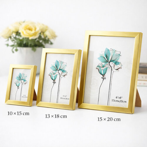 Dekoratif Ahşap Metalik Fotoğraf Çerçevesi - MDF - 8