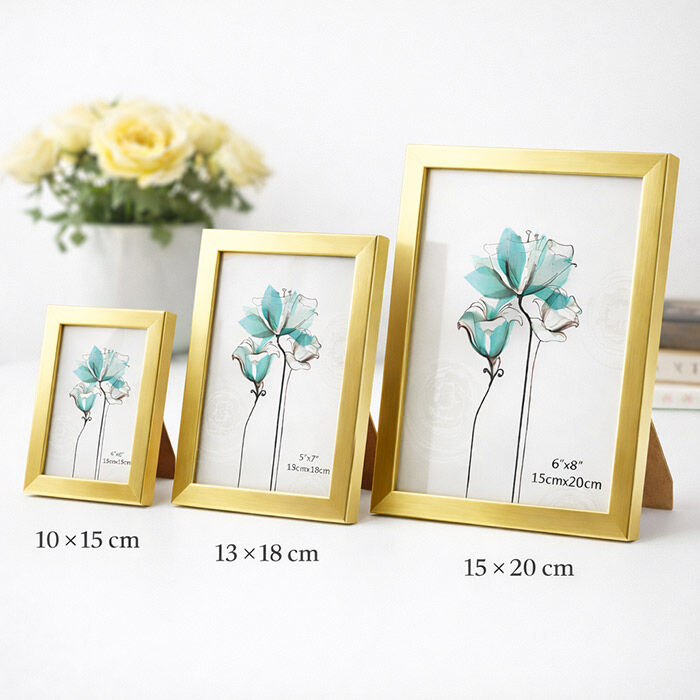 Dekoratif Ahşap Metalik Fotoğraf Çerçevesi - MDF - 8