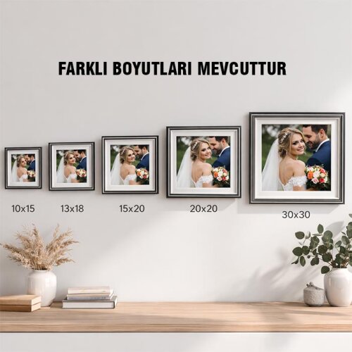 Masaüstü Ahşap Dekoratif Fotoğraf Çerçeveleri -MDF - 10