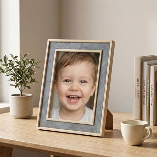 Masaüstü Dekoratif Ahşap Fotoğraf Çerçevesi 15x20 - sanalbayim
