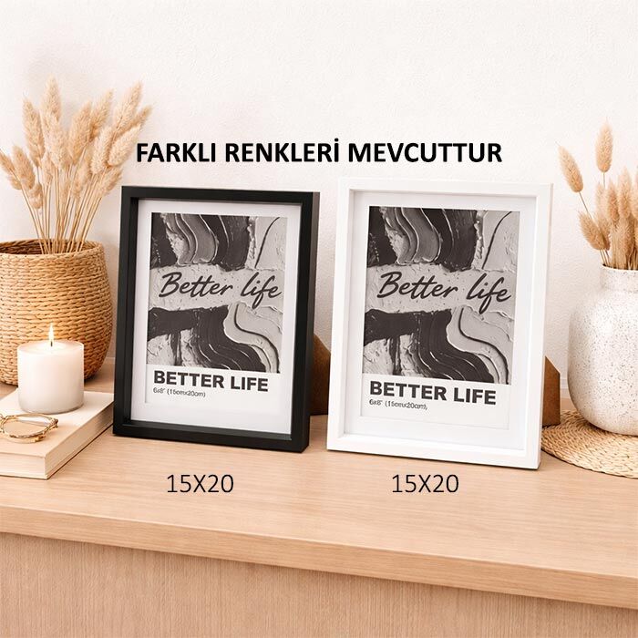 Masaüstü Mdf Ahşap Fotoğraf Çerçeveleri 15x20 - 4