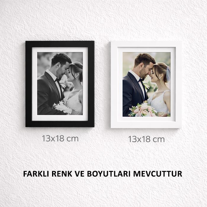 Masaüstü Modern Ahşap Fotoğraf Çerçeveleri - MDF - 3
