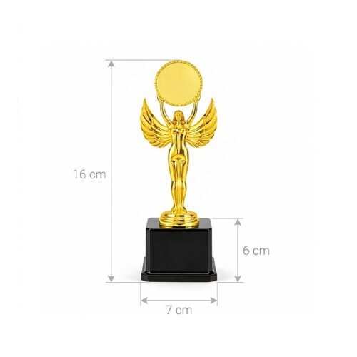 Kanatlı Melek Ödül Kupası Altın - 160mm - 3