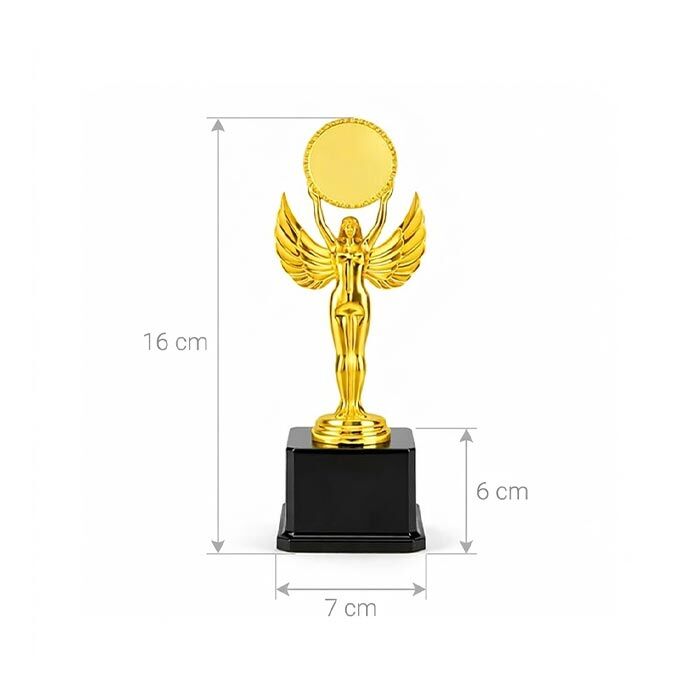 Kanatlı Melek Ödül Kupası Altın - 160mm - 3