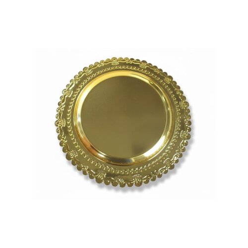 Metal Ödül Tabağı Altın - 25 cm - 3