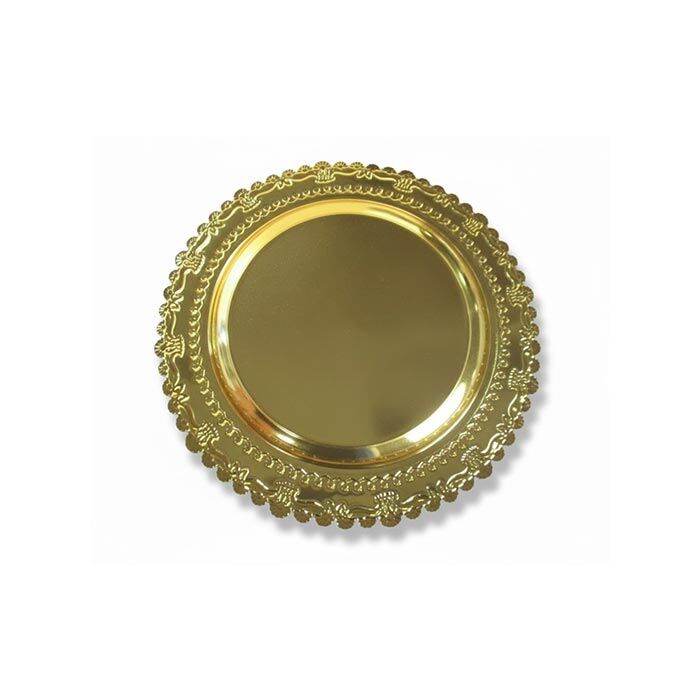 Metal Ödül Tabağı Altın - 25 cm - 3