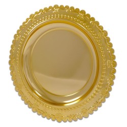 Metal Ödül Tabağı Altın - 25 cm - 1