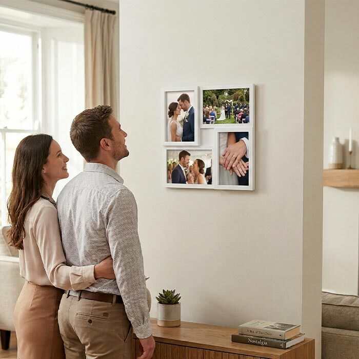 Modern Çoklu Duvar Fotoğraf Çerçevesi 4lü 10x15 - 2