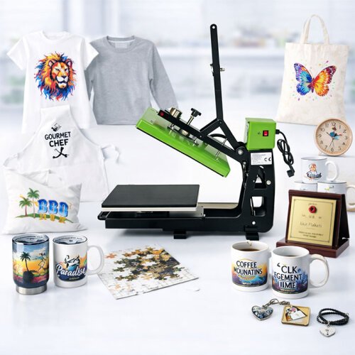 Otomatik Transfer Baskı Makinas AP1715 38x38 Yeşil - (1)