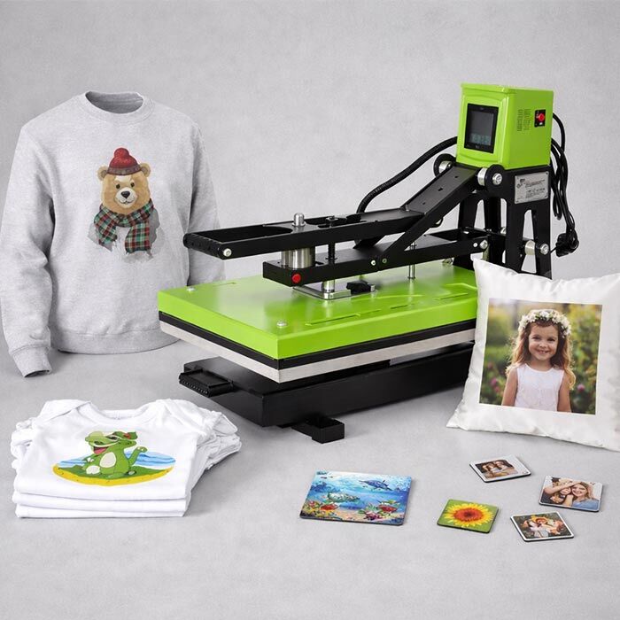 Otomatik Transfer Baskı Presi AP1715 40x50CM Yeşil - 2