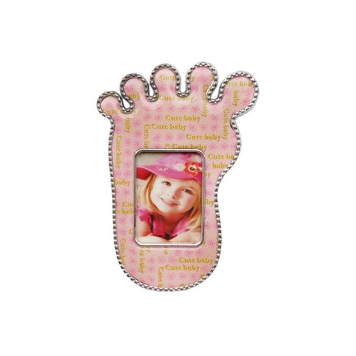 Pembe Ayak Bebek Magnet Çerçevesi - 1