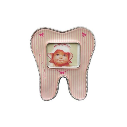 Pembe Diş Bebek Magnet Çerçevesi - 