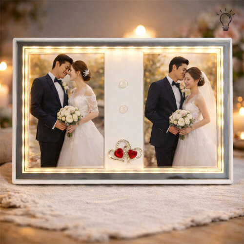 Plastik Led Işıklı 2li 10x15 Fotoğraf Çer 7493-14 - 2