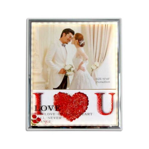 Plastik Led Işıklı Fotoğraf Çer 25x20 Love 7493-8 - 3
