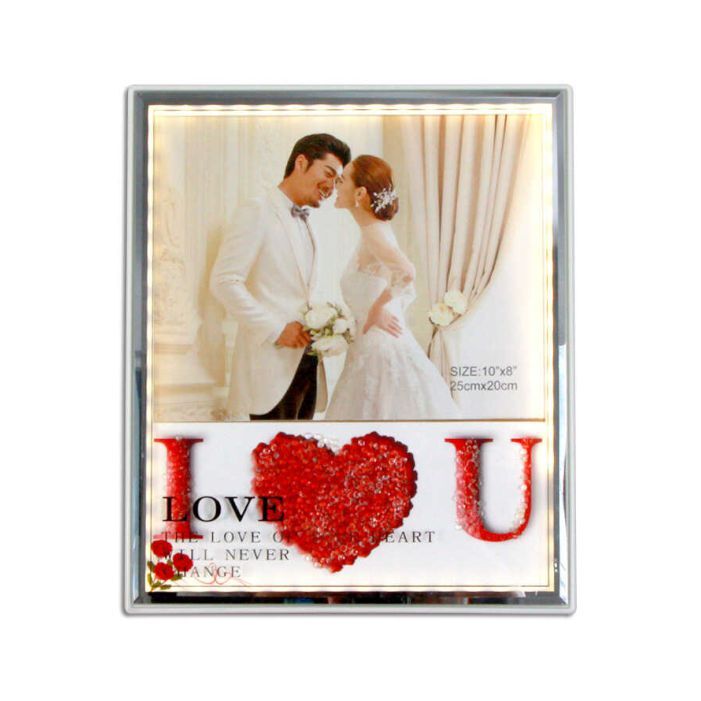 Plastik Led Işıklı Fotoğraf Çer 25x20 Love 7493-8 - 2