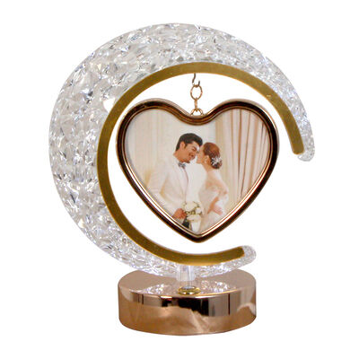 Plastik Led Işıklı Kalpli Ay Fotoğraf Çerçe 7493-4 - 3