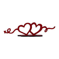 Pratik Fotoğraf Çerçevesi Çift Kalp - 2