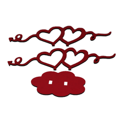 Pratik Fotoğraf Çerçevesi Çift Kalp - 3