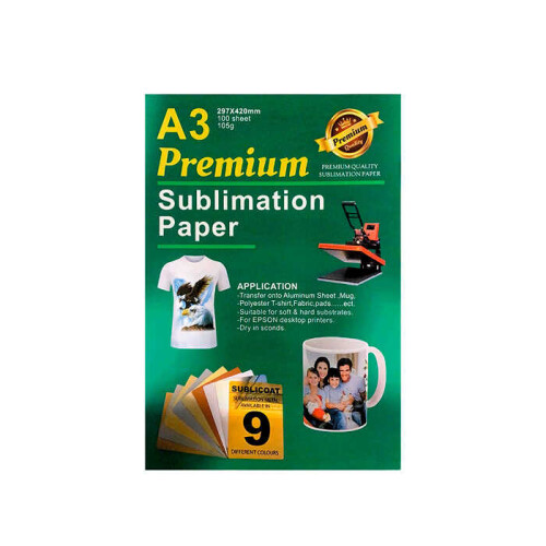 Premium A3 Sublimasyon Kağıdı Sert Zemin 100 Adet - 