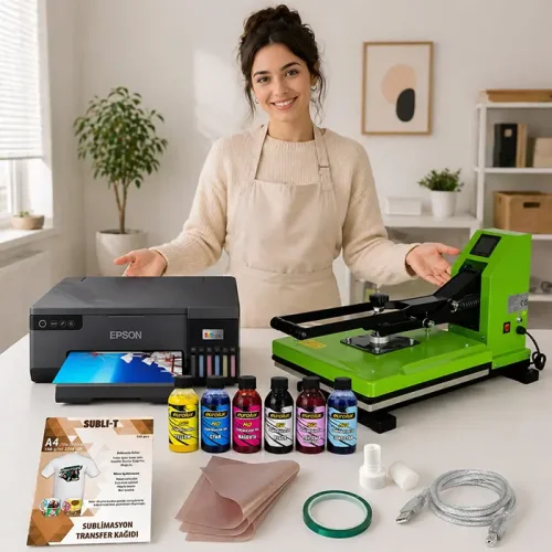 Profesyonel Tişört Transfer Baskı Seti - 1
