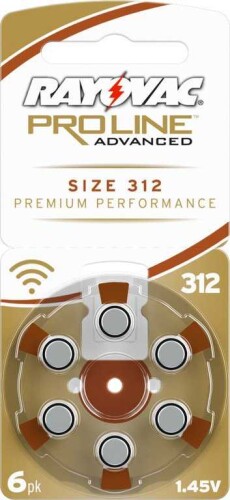 Rayovac 312 AUP 6XE Z A Proline Kulaklık Pili - 1