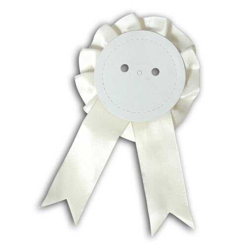 58 mm Buton Rozet Kokart (Beyaz-Kırmızı-Lacivert) - (1)