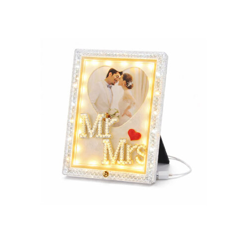 Sihirli Ayna 3 Işıklı Fotoğraf Çerçevesi 10x15 - 4