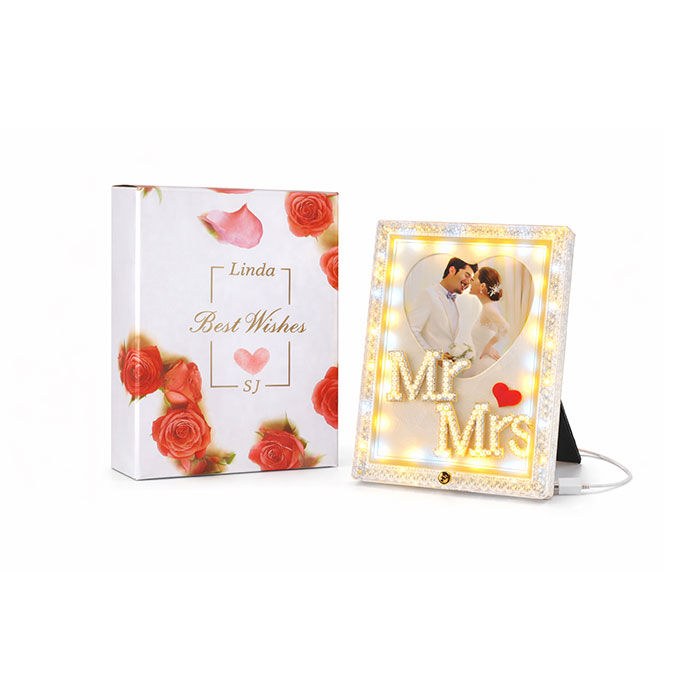 Sihirli Ayna 3 Işıklı Fotoğraf Çerçevesi 10x15 - 2