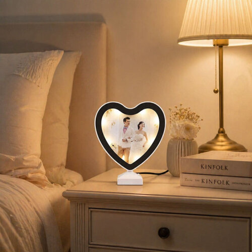 Sihirli Ayna Fotoğraf Çerçevesi Kalp - 