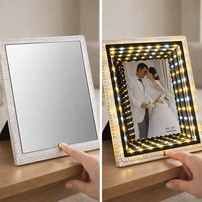 Sihirli Ayna Kristal Fotoğraf Çerçevesi 13x18 - 3