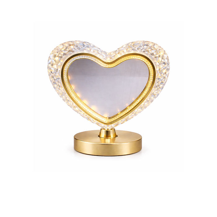 Sihirli Işıklı Kristal Kalp Fotoğraf Çerçevesi - 3