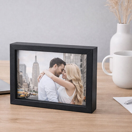 Siyah Ahşap Derin Fotoğraf Çerçevesi 15x20 - 3