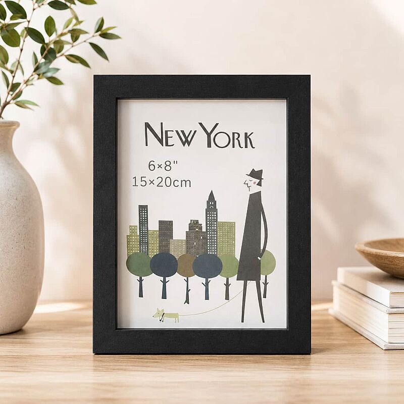 Siyah Ahşap Derin Fotoğraf Çerçevesi 15x20 - 1