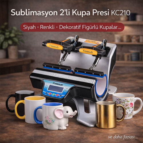 Sublimasyon 2 li Kupa Presi KC210 - Digitronix (1)