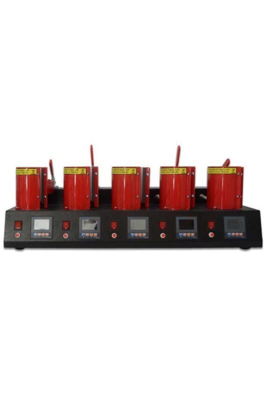 Sublimasyon 5li Kupa Bardak Baskı Makinası MP150*5 - 1