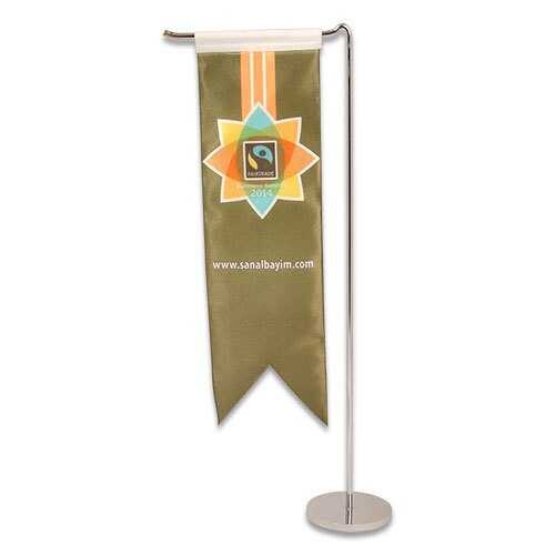 Sublimasyon Kırlangıç Masa Bayrağı 8x32 cm - 3