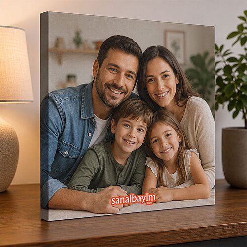 Sublimasyon A3 Kare Kanvas 26,7X26,7cm - (1)