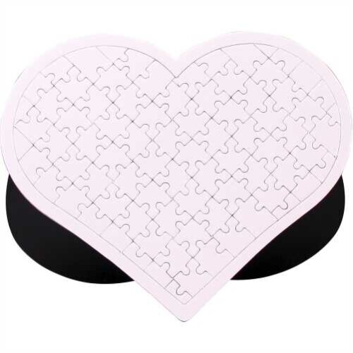 Sublimasyon A4 Kalpli Puzzle Yap Boz 80 Parça - (1)