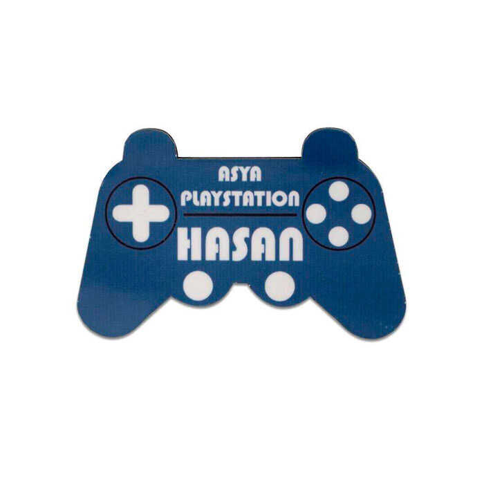 Sublimasyon Ahşap Yaka İsimliği HDF Gamepad Oval - 1