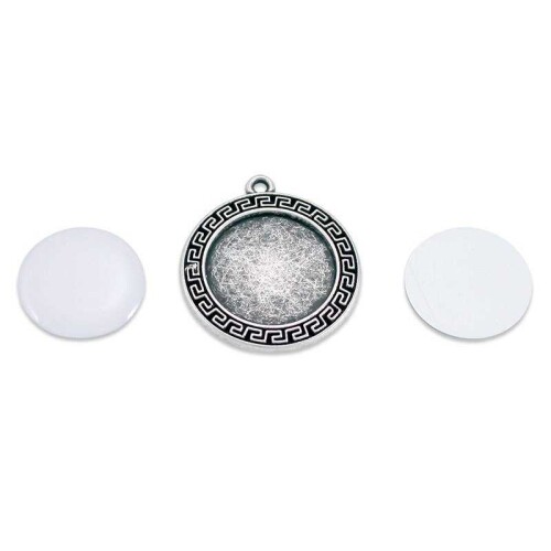 Sublimasyon Anahtarlık Metal Gümüş Kaplama MA134 - (1)