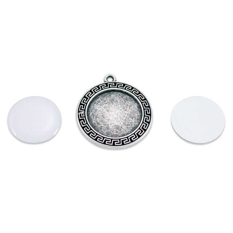 Sublimasyon Anahtarlık Metal Gümüş Kaplama MA134 - 2